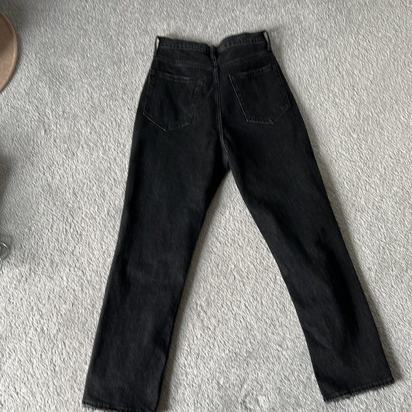 Abercrombie and Fitch, the ankle straight ultra high rise, black jeans - Picture 2 of 2